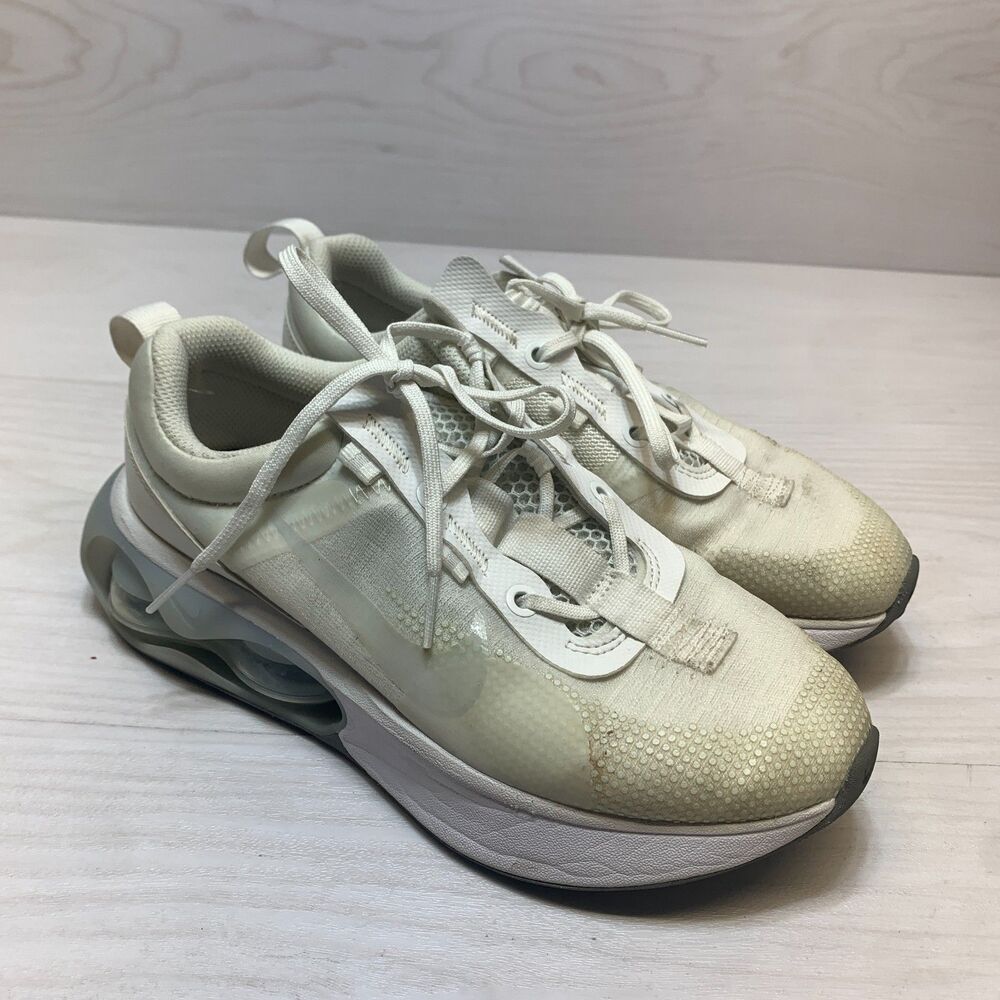 Nike Air Max 2021 Sneakers Kids Size 4.5 White Training Walking Running Shoes‎